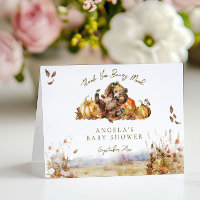 Wir können frühzeitig die Herbstwald-Babydusche ab
