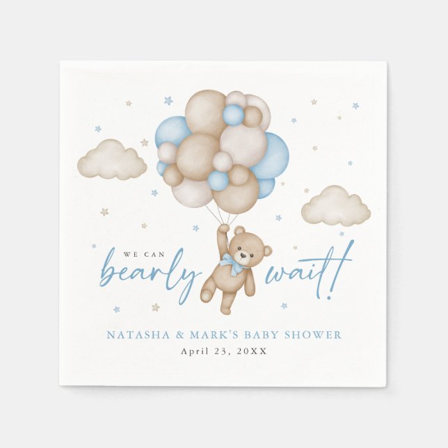 Wir können frühzeitig die Kinderdusche abwarten Serviette (Vorderseite)