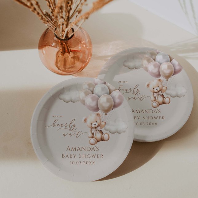 Wir können frühzeitig die neutrale Babydusche des  Pappteller (Von Creator hochgeladen)