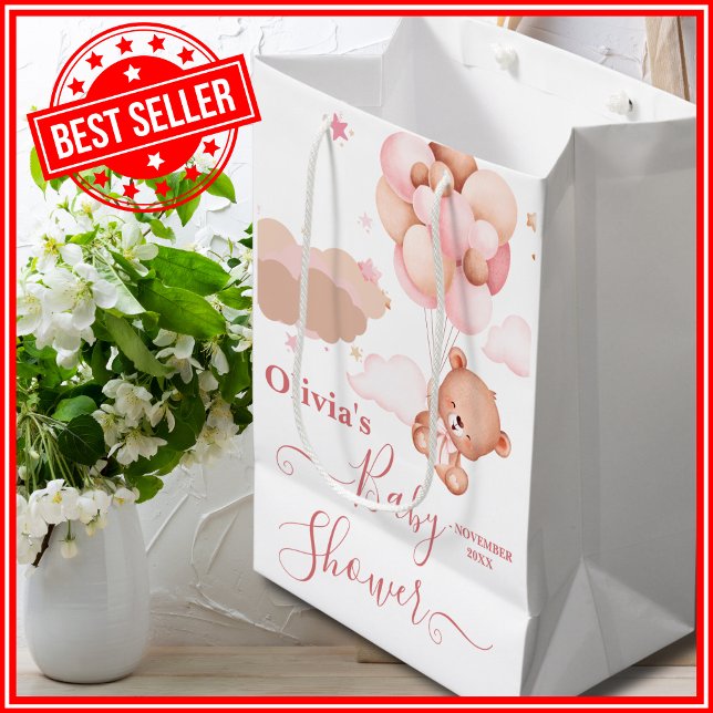 Wir können frühzeitig die Pink Pooh Bear Babydusch Mittlere Geschenktüte (Von Creator hochgeladen)