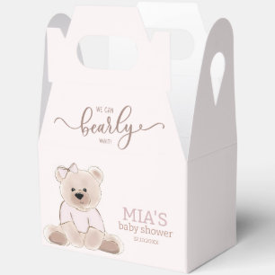 Wir können frühzeitig die Teddy Bear Pink Babydusc Geschenkschachtel
