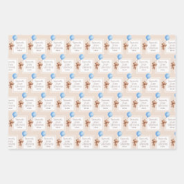 Wir können frühzeitig eine Personalisierte Babydus Geschenkpapier Set