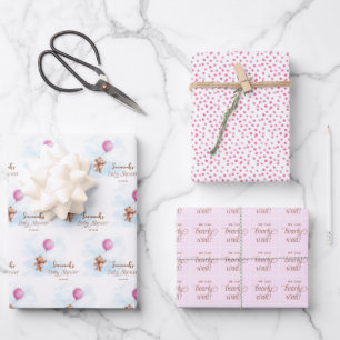Wir können frühzeitig eine Personalisierte Babydus Geschenkpapier Set