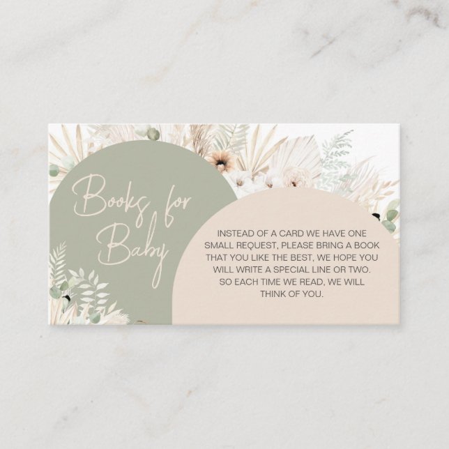 Wir können frühzeitig grüne Bücher für Baby abwart Begleitkarte (Vorderseite)