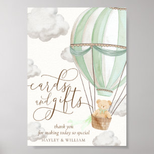 Wir können frühzeitig grüne Karten und Geschenke a Poster