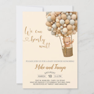 Wir können frühzeitig heiße Luft Ballon warten und Einladung