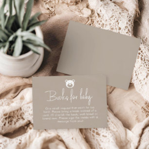 Wir können frühzeitig Minimalistische Bücher für d Begleitkarte