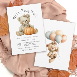Wir können frühzeitig Niedliche Pumpkin Girl Babyd Einladung