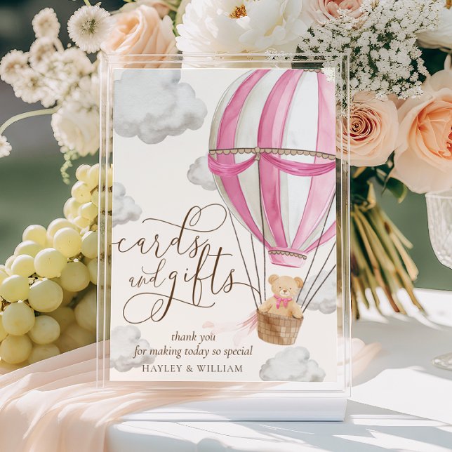 Wir können frühzeitig Pink Teddy Bärenkarten und G Poster (Von Creator hochgeladen)