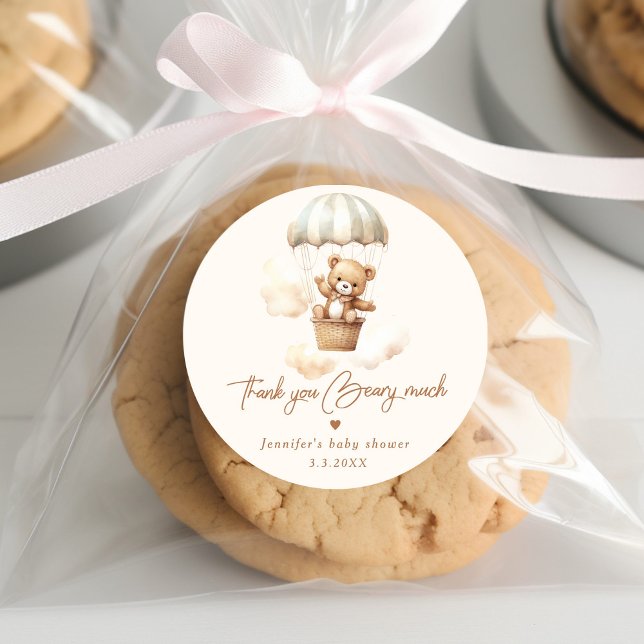 Wir können frühzeitig Teddy Bären danken Ihnen Runder Aufkleber (Von Creator hochgeladen)