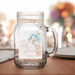 Wir können frühzeitig warten! Baby Shower Mason Ja Einmachglas<br><div class="desc">Wir können frühzeitig warten! :) Dieser kleine Bär ist für das große Baby-Party gewartet und sitzt in einem Heißluftballon aus braunen und cremefarbenen Ballons. Whimsikale Wasserfarben und moderne Typografie ergänzen das Design. Personalisieren Sie diese niedliche Babydusche mit Ihren Babyduschdetails einfach und schnell, drücken Sie den Knopf Anpassen, um sie weiter...</div>