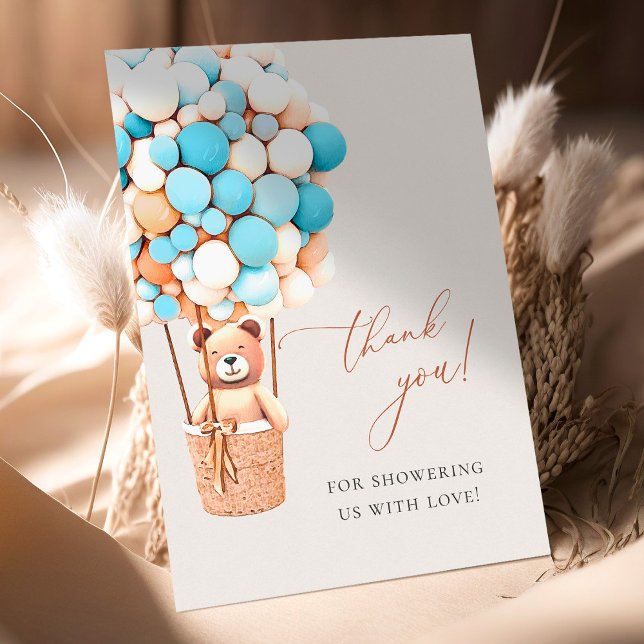 Wir können frühzeitig warten! Babydusche Danke Pos Postkarte (Von Creator hochgeladen)