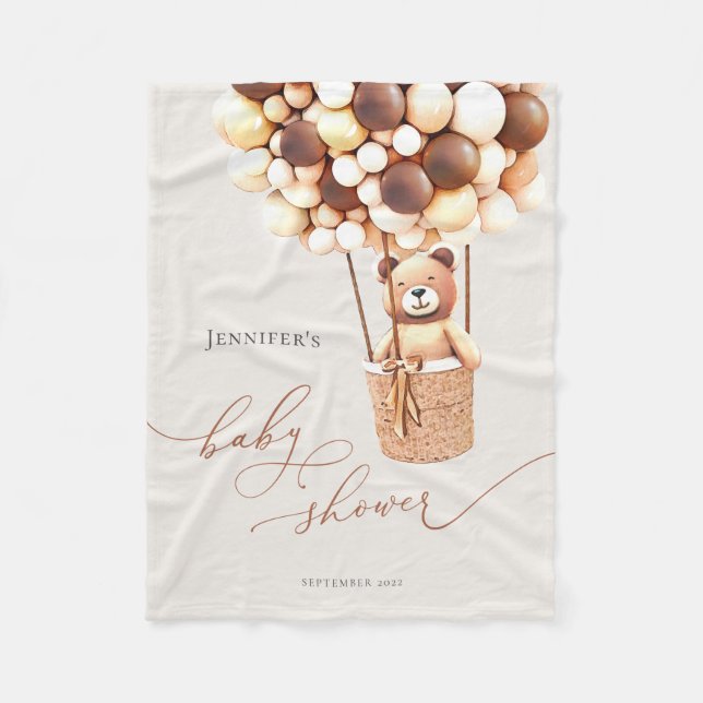 Wir können frühzeitig warten! Babydusche Fleece Bl (Vorderseite)