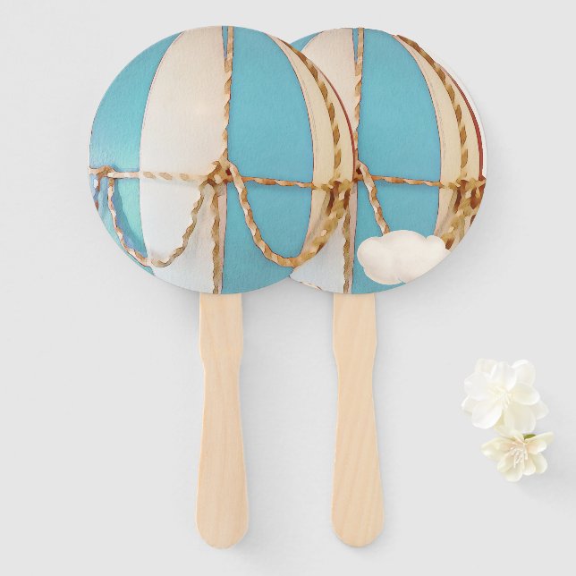 Wir können frühzeitig warten! Babydusche Hand Fan Fächer (Vorne und Hinten)