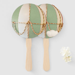 Wir können frühzeitig warten! Babydusche Hand Fan Fächer