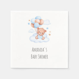 Wir können frühzeitig warten! Babydusche Napkins Serviette
