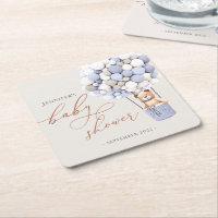 Wir können frühzeitig warten! Babydusche Square Pa