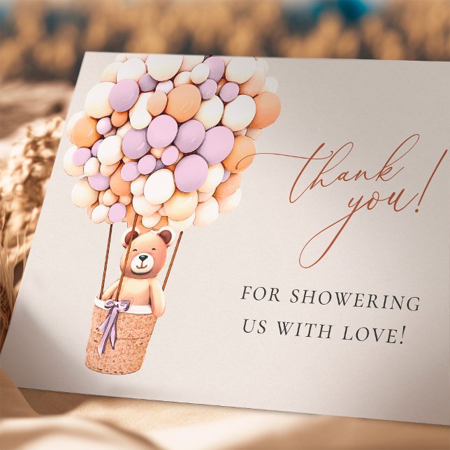 Wir können frühzeitig warten! Babydusche Vielen Da Dankeskarte (Von Creator hochgeladen)