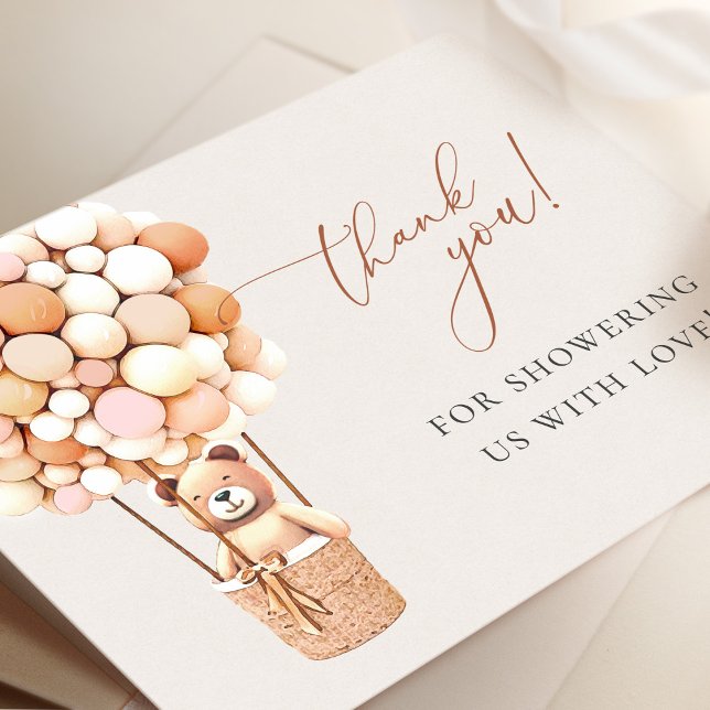 Wir können frühzeitig warten! Babydusche Vielen Da Dankeskarte (Von Creator hochgeladen)