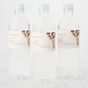 Wir können frühzeitig warten! Babydusche Wasserfla Wasserflaschenetikett