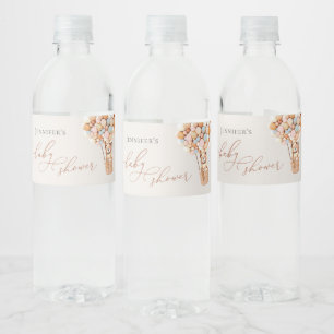 Wir können frühzeitig warten! Babydusche Wasserfla Wasserflaschenetikett