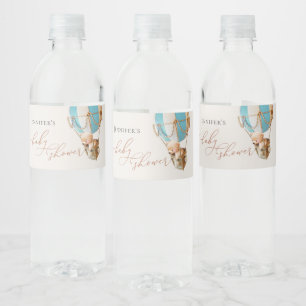 Wir können frühzeitig warten! Babydusche Wasserfla Wasserflaschenetikett