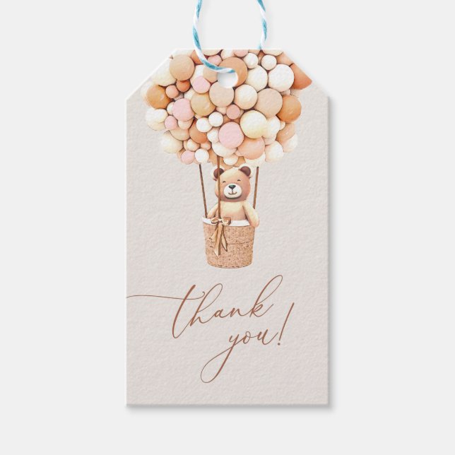 Wir können frühzeitig warten! BabyduschgiftTags Geschenkanhänger (Vorderseite)