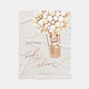 Wir können frühzeitig warten! Babyparty Fleecedecke