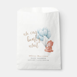 Wir können frühzeitig warten Bear Blue Balloon Bab Geschenktütchen
