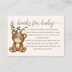 Wir können frühzeitig warten! Bücher für Baby Begleitkarte