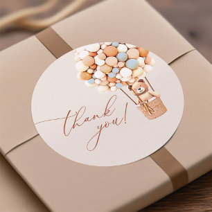 Wir können frühzeitig warten! Danke, Baby Shower L Etiketten