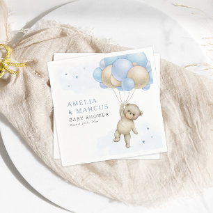Wir können frühzeitig warten Teddy Bear Boy Baby S Serviette