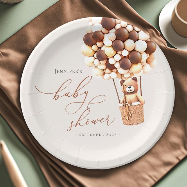 Wir können frühzeitig warten! Teller für Babydusch (Von Creator hochgeladen)