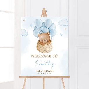 Wir können frühzeitig warten, warte Hot Air Ballon Poster