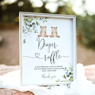 Wir können frühzeitig Zwillinge Windelraffinierung Poster