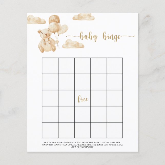 Wir können fürs Baby-Bingo-Spiel warten (Vorderseite)