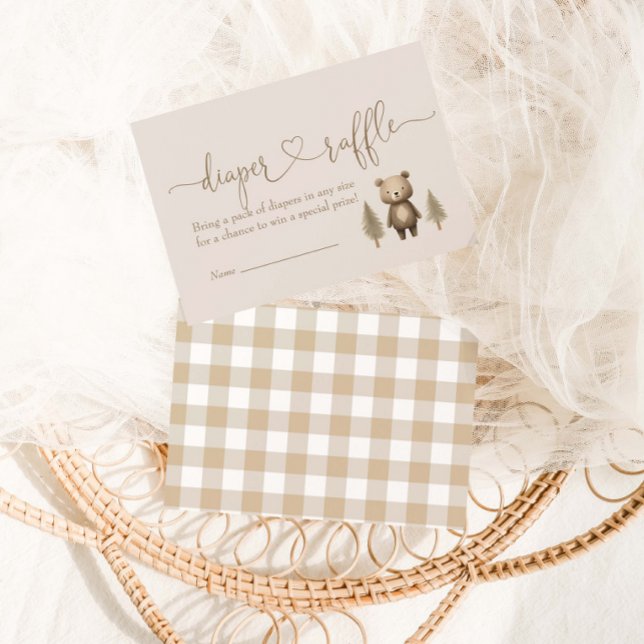 Wir können kaum auf das Windeln von Waldbärenbären Begleitkarte (Von Creator hochgeladen)