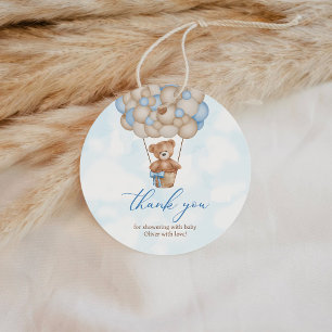 Wir können kaum warten Baby Shower Danke Geschenkanhänger