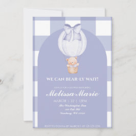 Wir können kaum warten Baby Shower Einladung