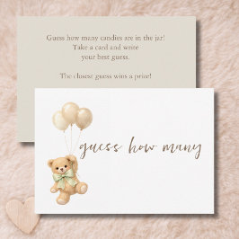 Wir können kaum warten Baby Shower Rate-mal-Wie-Vi Dankeskarte