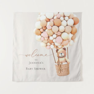 Wir können kaum warten! Baby Shower-Tapete Wandteppich