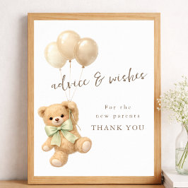 Wir können kaum warten - Babyshower-Tipps und Wüns Poster