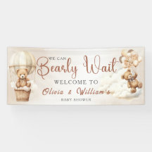 Wir können kaum warten Cub Brown Babyparty