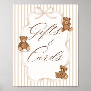 Wir können kaum warten Elegante Babyparty-Geschenk Poster