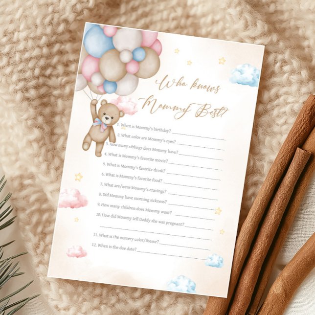 Wir können kaum warten Geschlecht Enthüllung Wer w (Bear Gender Reveal Game)