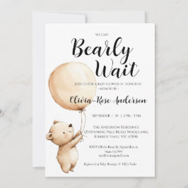 Wir können kaum warten Neutrale Babyparty-Einladun Einladung