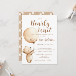 Wir können kaum warten neutrale Babyparty-Einladun Einladung