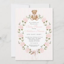 Wir können kaum warten rosa Schleife Mädchen Baby 