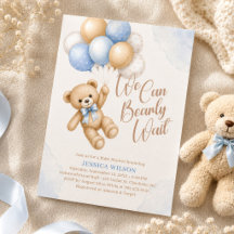 Wir können kaum warten Teddybär-Baby-Party