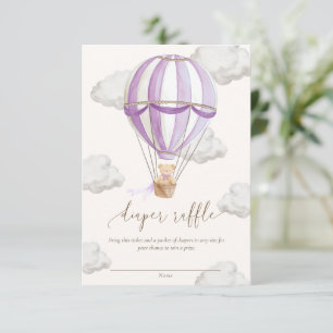 Wir können kaum warten Teddybär Windel-Raffa-Ticke Einladung